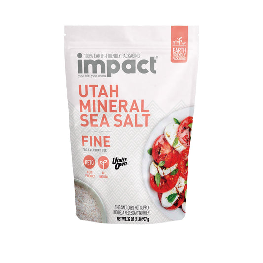 Utah Mineral Sea Salt FINE GRAIN (Case of 8)
